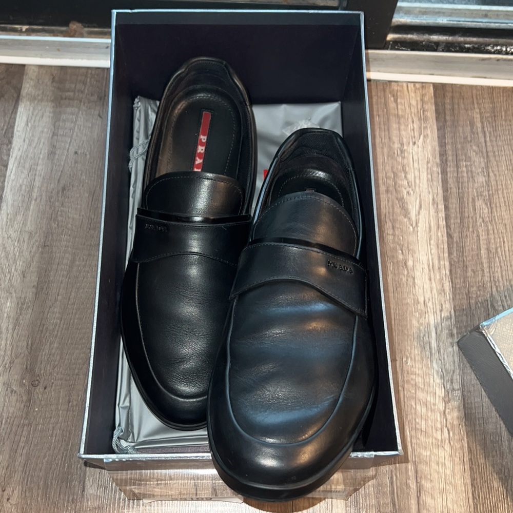Prada Calzature Uomo Vitello Plume - Picture 9 of 11